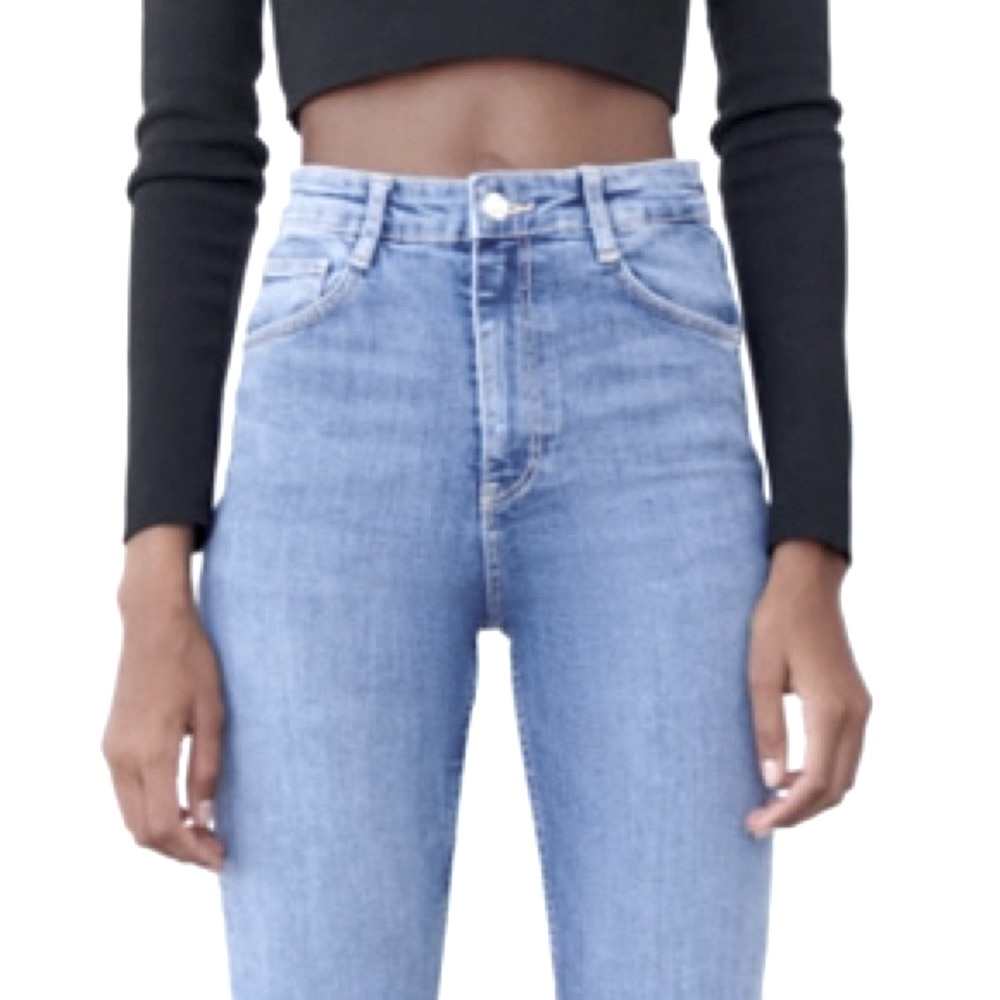 Zara Hi Rise Stretch Skinny Denim Jeans - Picture 5 of 6